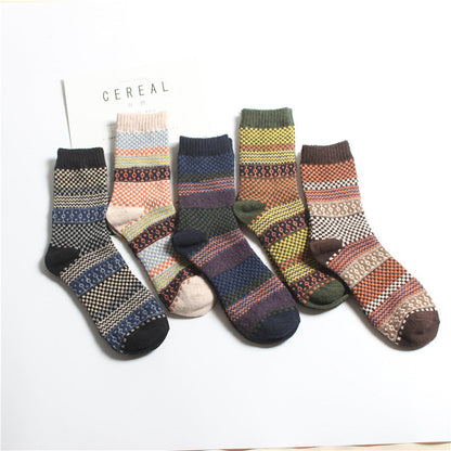 Dames Sokken 5-Pack Zacht Warme Winter Sokken Scandinavisch Design