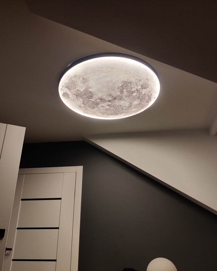 Wandlamp Maan Muurschildering LED Dimbaar Afstandsbediening Woonkamer Slaapkamer