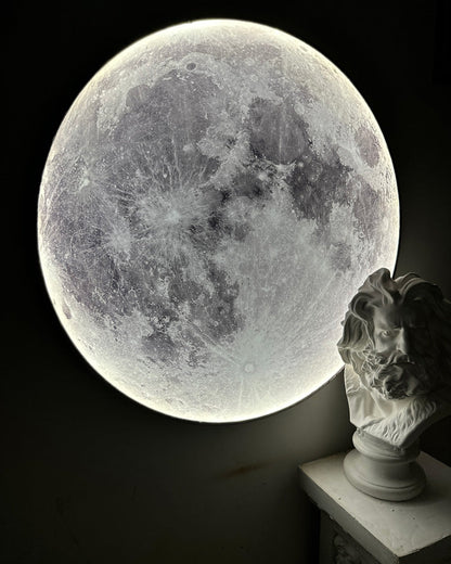 Wandlamp Maan Muurschildering LED Dimbaar Afstandsbediening Woonkamer Slaapkamer