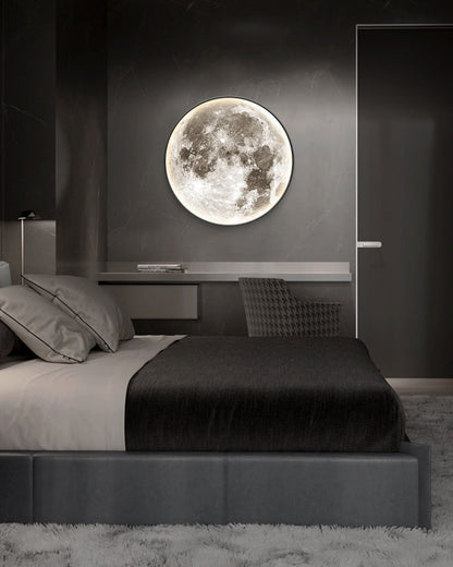 Wandlamp Maan Muurschildering LED Dimbaar Afstandsbediening Woonkamer Slaapkamer