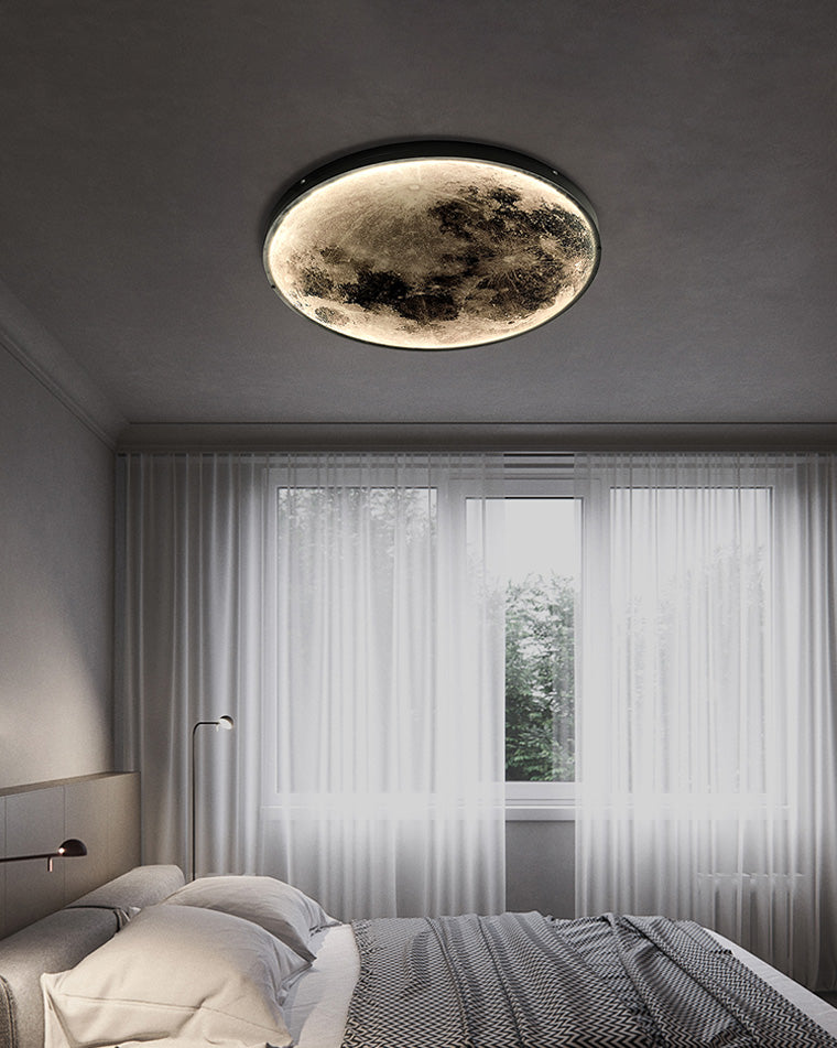 Wandlamp Maan Muurschildering LED Dimbaar Afstandsbediening Woonkamer Slaapkamer