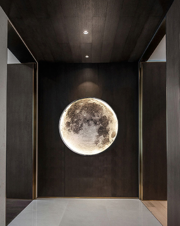Wandlamp Maan Muurschildering LED Dimbaar Afstandsbediening Woonkamer Slaapkamer