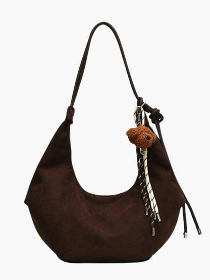 Suède Schouder tas Boho Stijl met Leuke Details