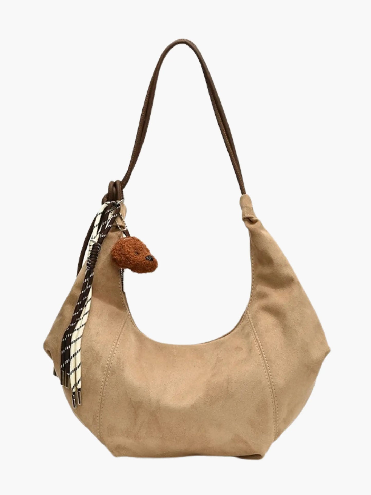 Suède Schouder tas Boho Stijl met Leuke Details