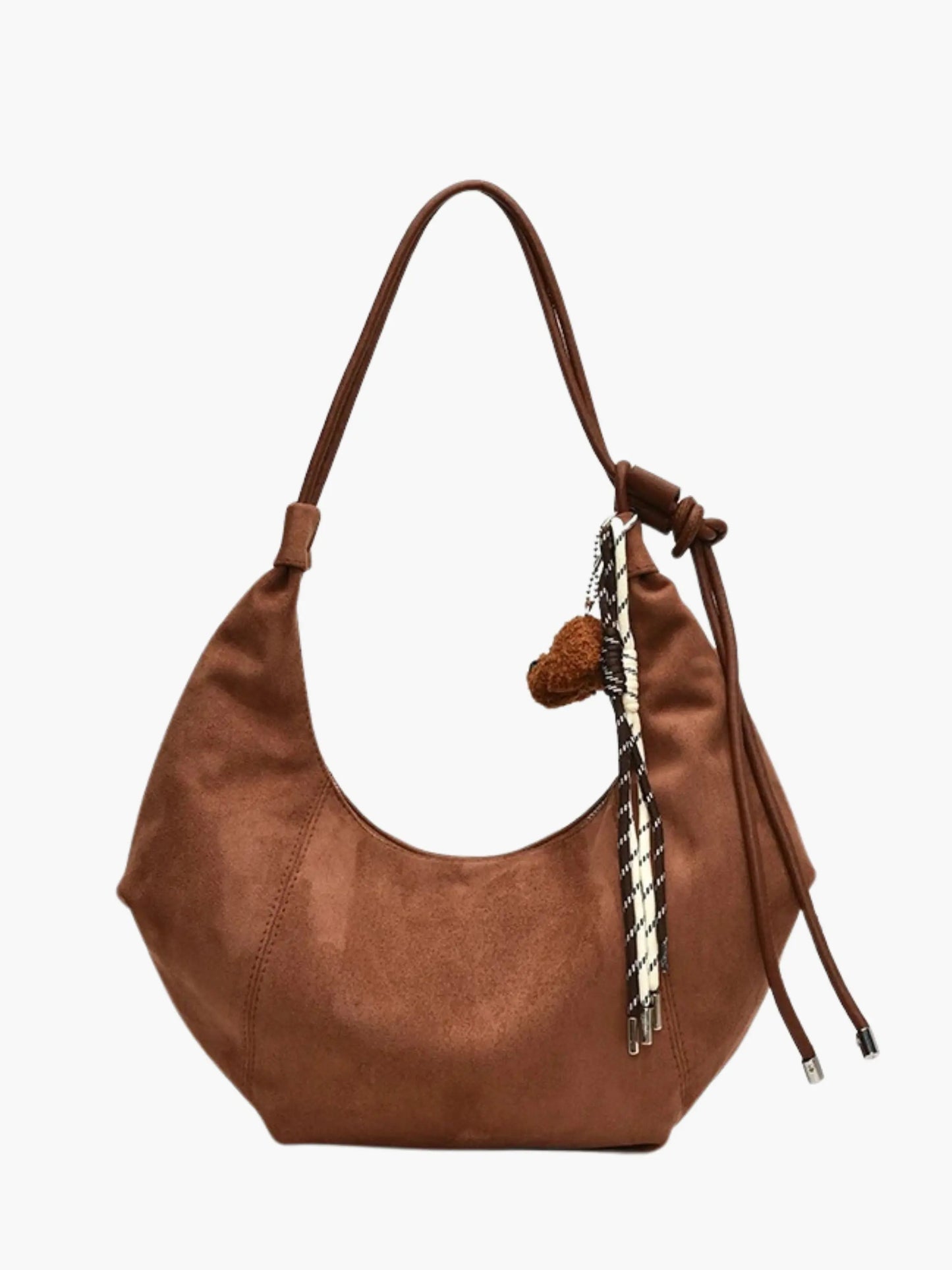 Suède Schouder tas Boho Stijl met Leuke Details