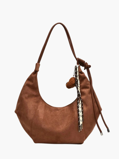 Suède Schouder tas Boho Stijl met Leuke Details