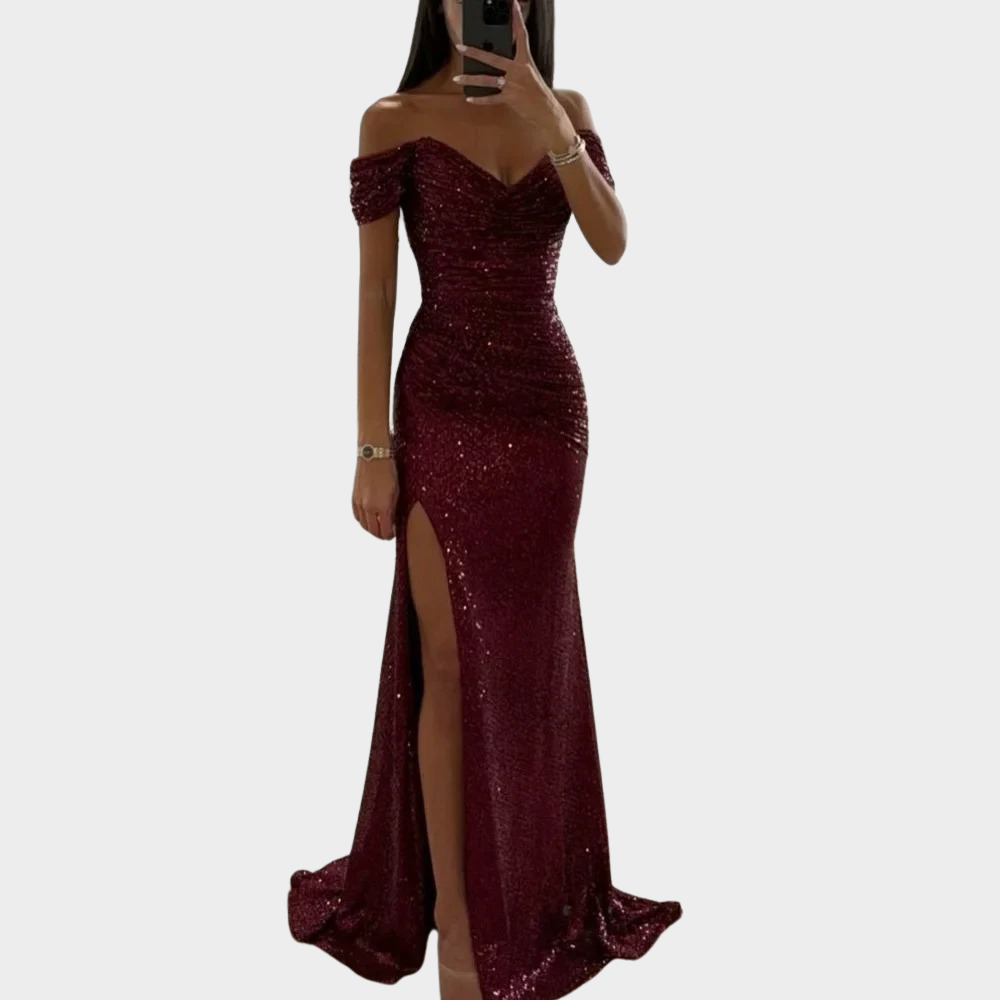 Elegante Avondjurk Bruiloft Lange Jurk met Split