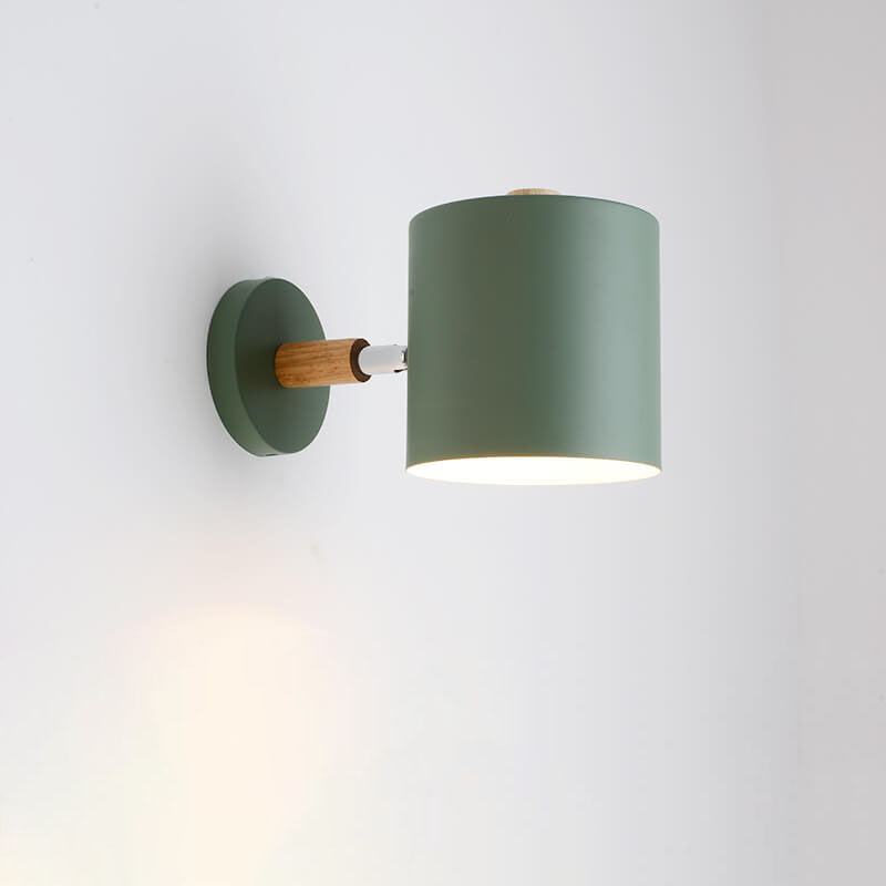 Wandlamp Metaal Hout Verstelbaar Slaapkamer Woonkamer Scandinavisch Macaronkleur E27 Bedlamp Muurlamp