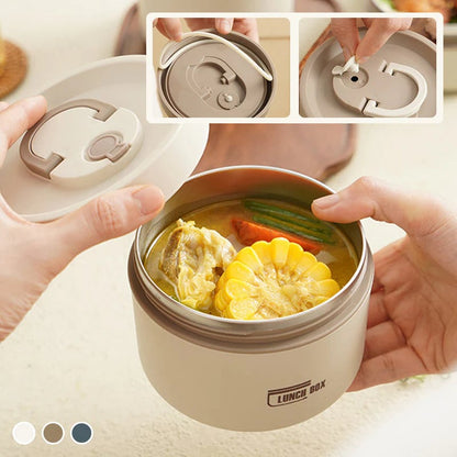 Geïsoleerde Lunchbox met Vacuümtechnologie – Houdt Eten Tot 4 Uur Warm – Lekvrij RVS Ontwerp – Ideaal voor School en Werk