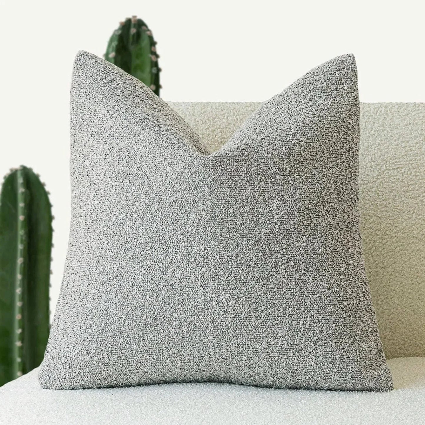 Kussenhoes Bouclé Luxe 45x45 Zacht Minimalistisch Design