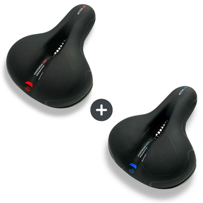 Ergonomisch Fietszadel met Geldemping Rood Blauw Geel Comfortabel Zadel voor Fiets Anti-Drukpunt