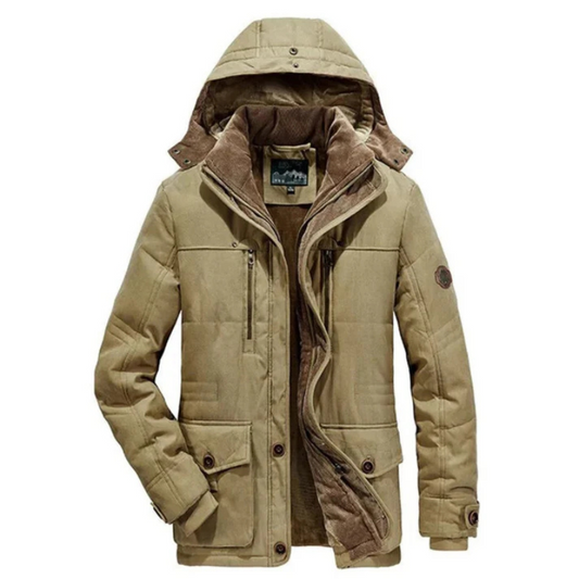Heren Winterjas Gewatteerd met Capuchon Warm en Waterdicht - StudioMarella