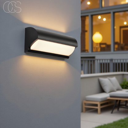 Buiten Wandlamp LED Zwart IP65 Waterdicht 3000K Warm Wit Tuin Balkon Gevel Modern
