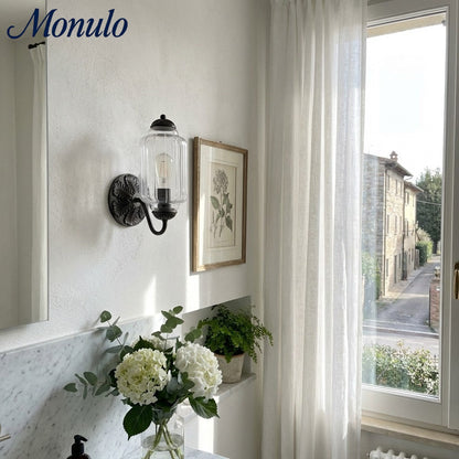 Eloise Vintage Scalloped Milk Glass Wall Sconce - Modern Accent Lighting for Bathroom and Bedroom