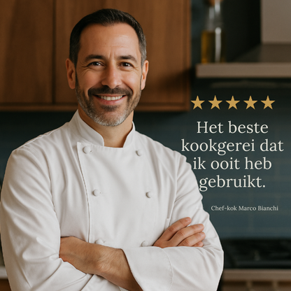 Titanium Pannenset 3-delig Inductie – Duurzaam Kookgerei zonder PFOA voor Gezond Koken
