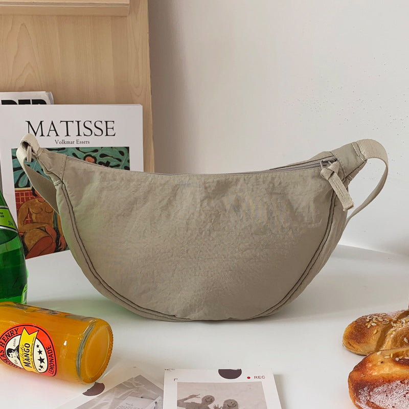 Halve Maan Schoudertas Kunstleer Elegante Damestas Crossbody Handtas Mode Accessoire Casual Dagelijks Gebruik