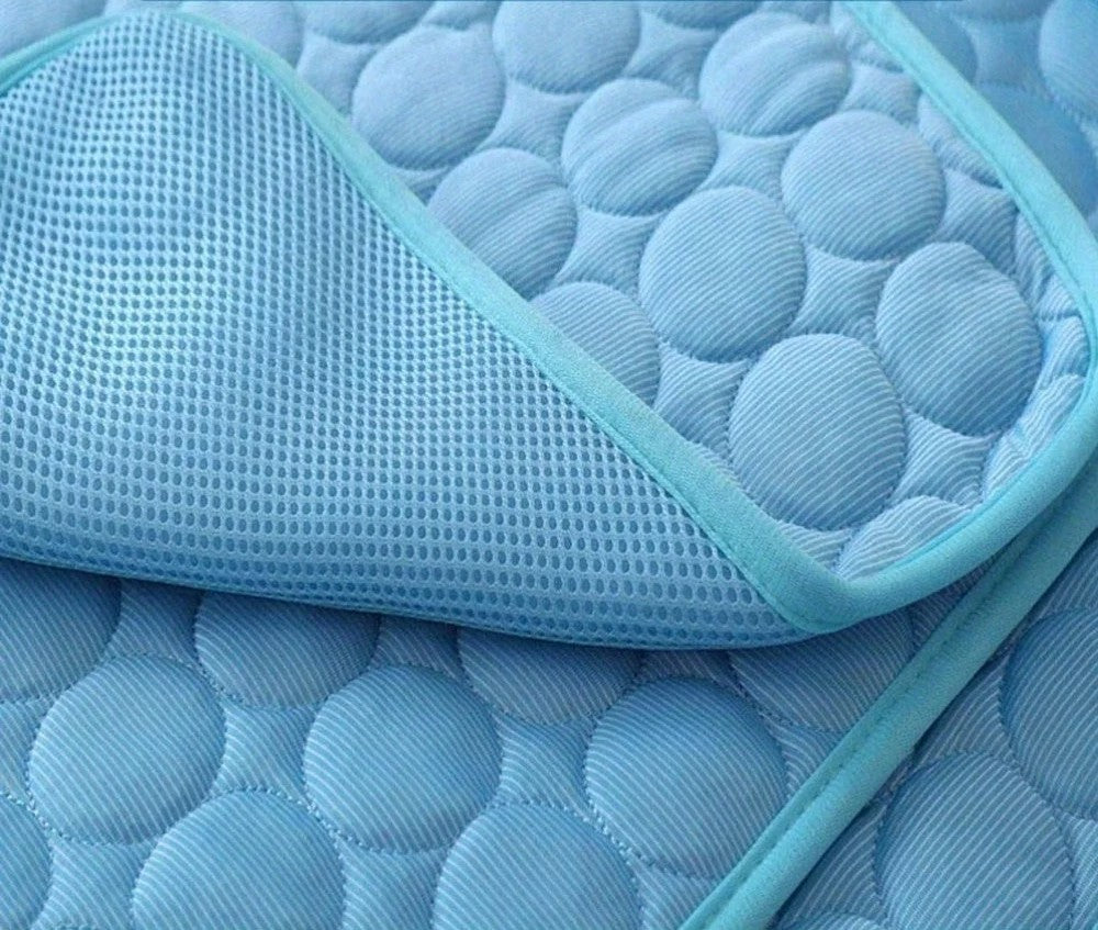 Koelmat voor Huisdieren Zomers Comfort Hond Kat Ademend Zijde Textiel Verkoelend Ligkussen Vierkant Koel
