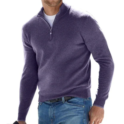 Katoenen Trui Half-Zip voor Heren en Dames