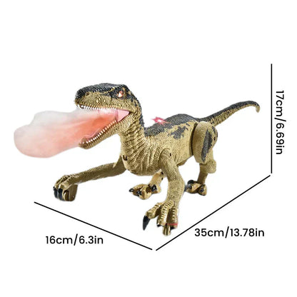 Bestuurbare Prehistorische Speeldino met Mistfunctie – Bewegende Robot Dino voor Kinderen – Oplaadbaar met Afstandsbediening – Dinosaurus Speelgoed met Geluid en Lichteffecten