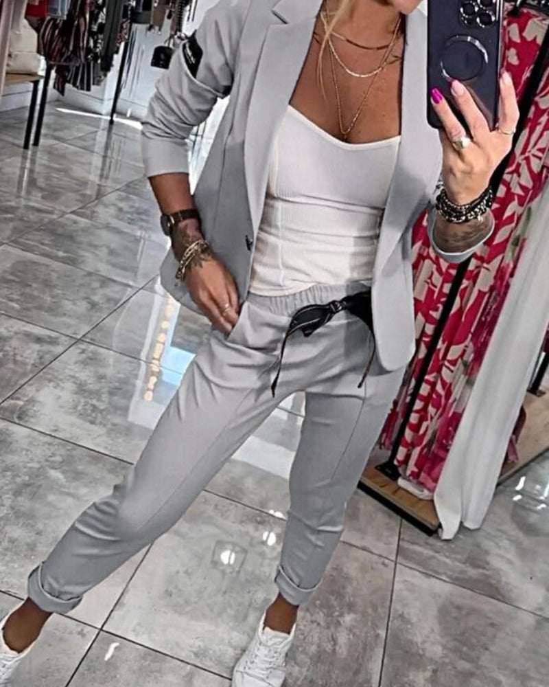Dames Blazer Set Elegant en Stijlvol