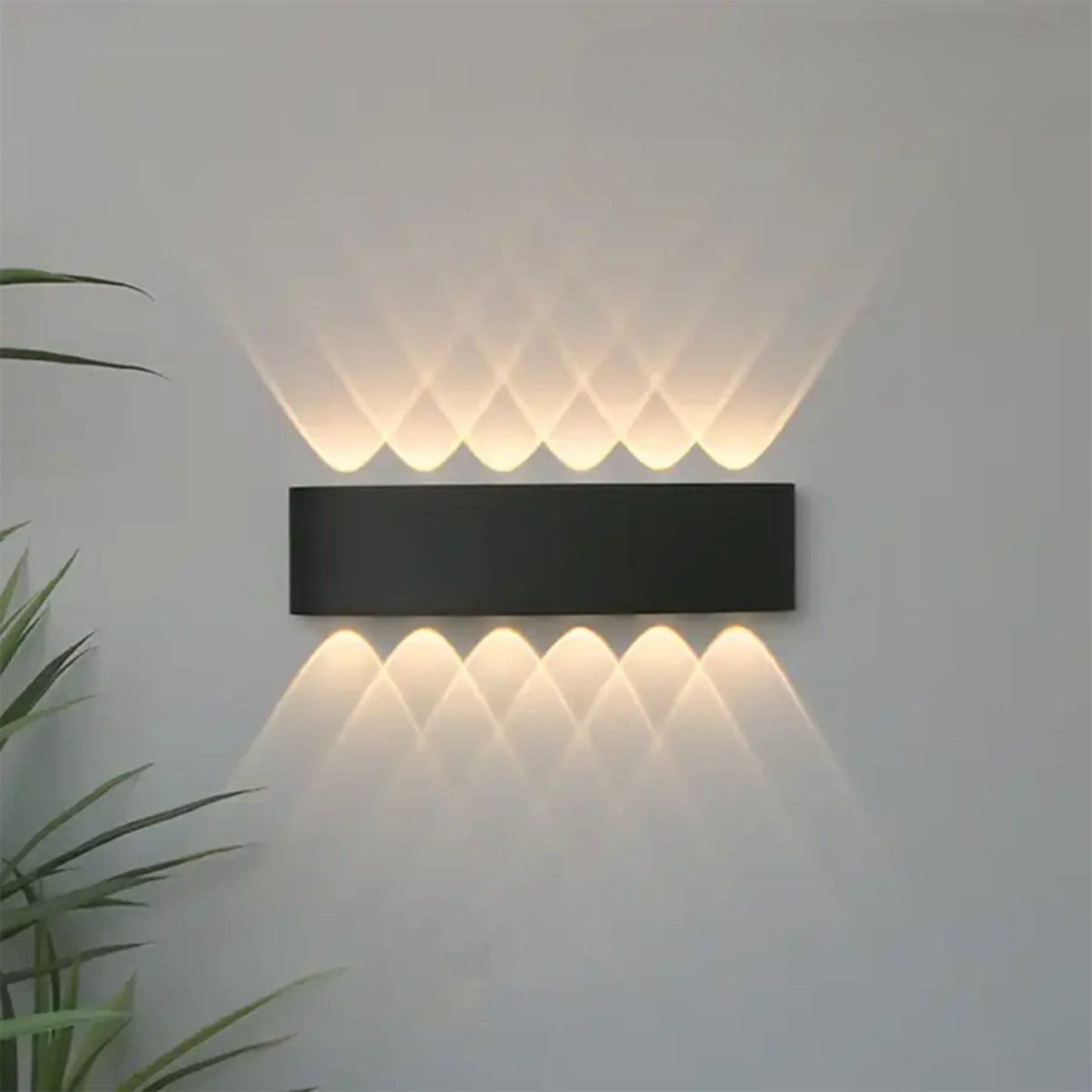 LED Wandlamp IP65 Binnen Buiten Gevellamp Patio Gang Up Down Light Zwart Wit