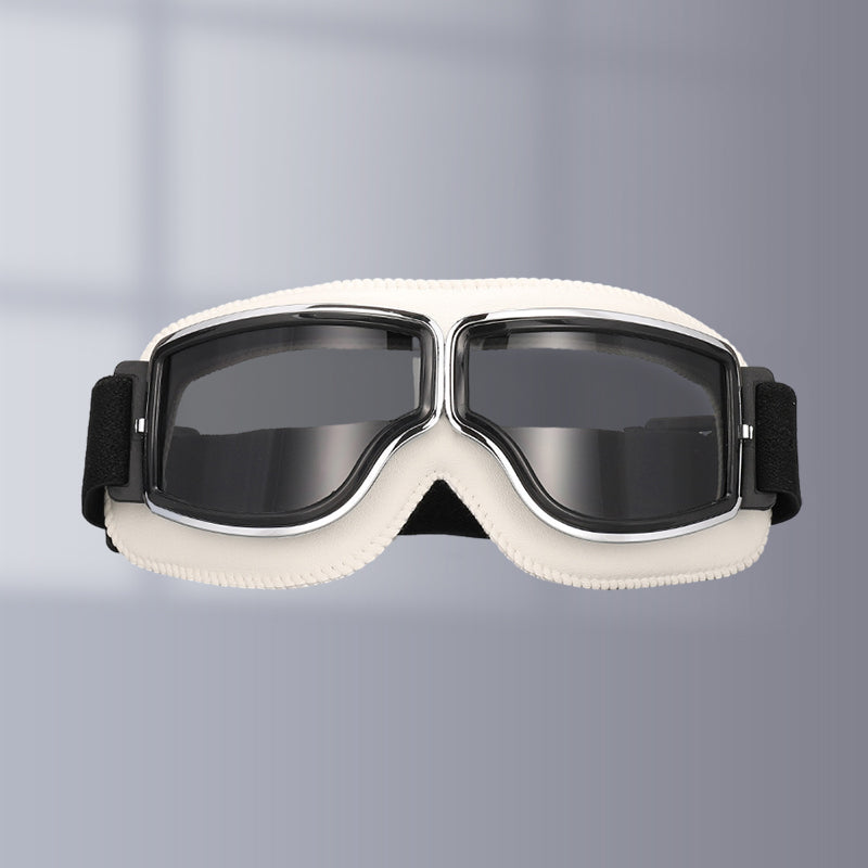 Retro Motorgoggles met Beschermglazen en Verstelbare Band