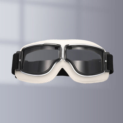 Retro Motorgoggles met Beschermglazen en Verstelbare Band