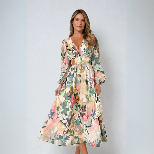 Dames Lange Jurk Boho Chic Stijl - StudioMarella