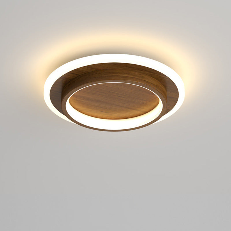 Plafondlamp Rond LED Modern Halo Design Metaal Acryl Flush Mount