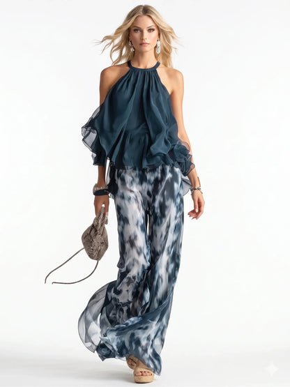 Dames Tweedelige Set Chiffon Elegant - StudioMarella