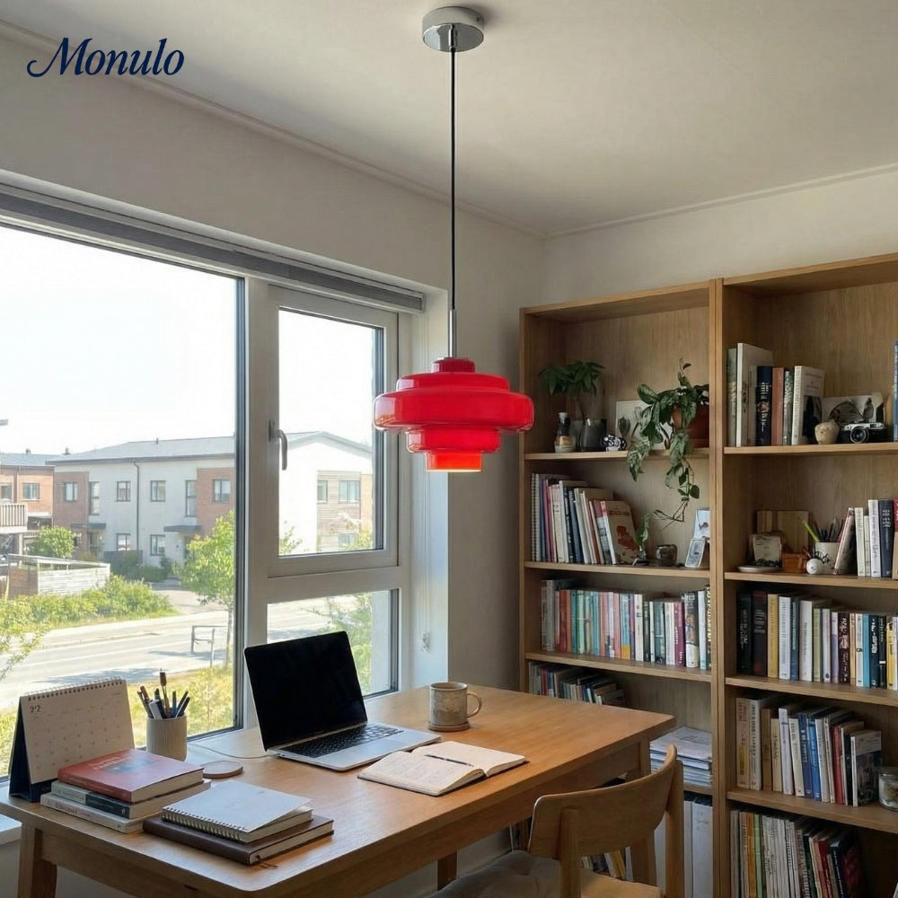 Gekleurde Glazen Hanglamp met Verstelbare Ophanging – Moderne Lichtpunt voor Eetkamer Keuken Woonkamer