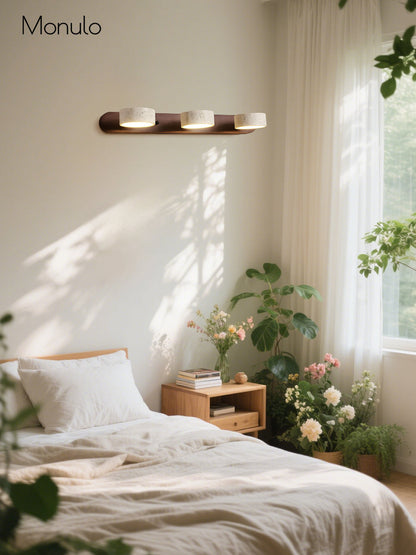 Wandlamp met meerdere lichtpunten natuursteen modern badkamerverlichting warmwit koelwit 2-3-4 lichts stenen armatuur