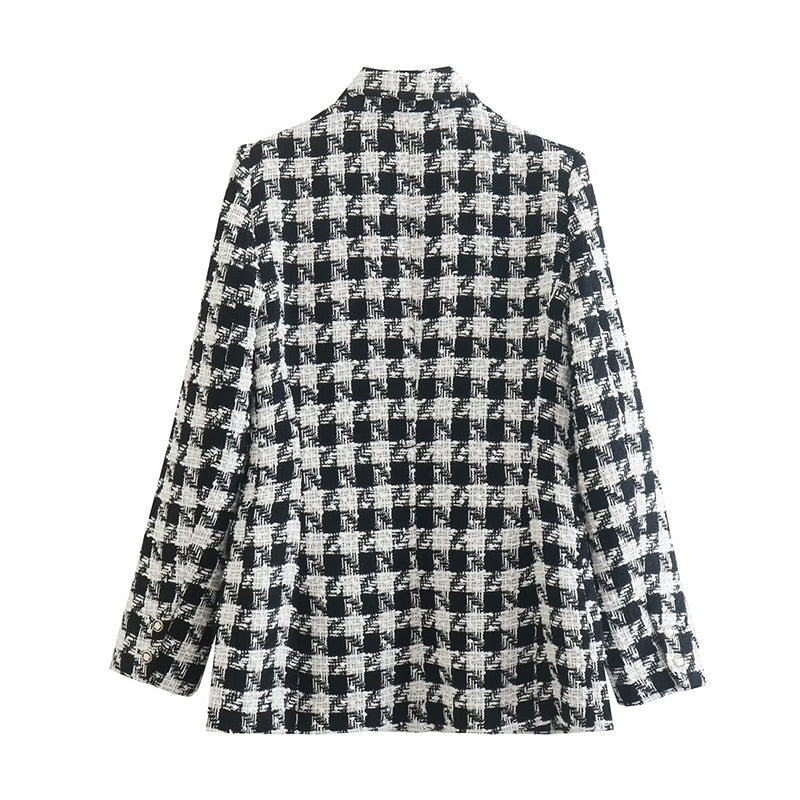 Heren Blazer Dubbele Knopen Elegant Getailleerd Luxe Jas