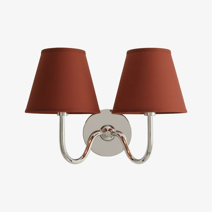 Wandlamp met Geplisseerde Stoffen Kap – Klassieke Verlichting voor Slaapkamer en Woonkamer