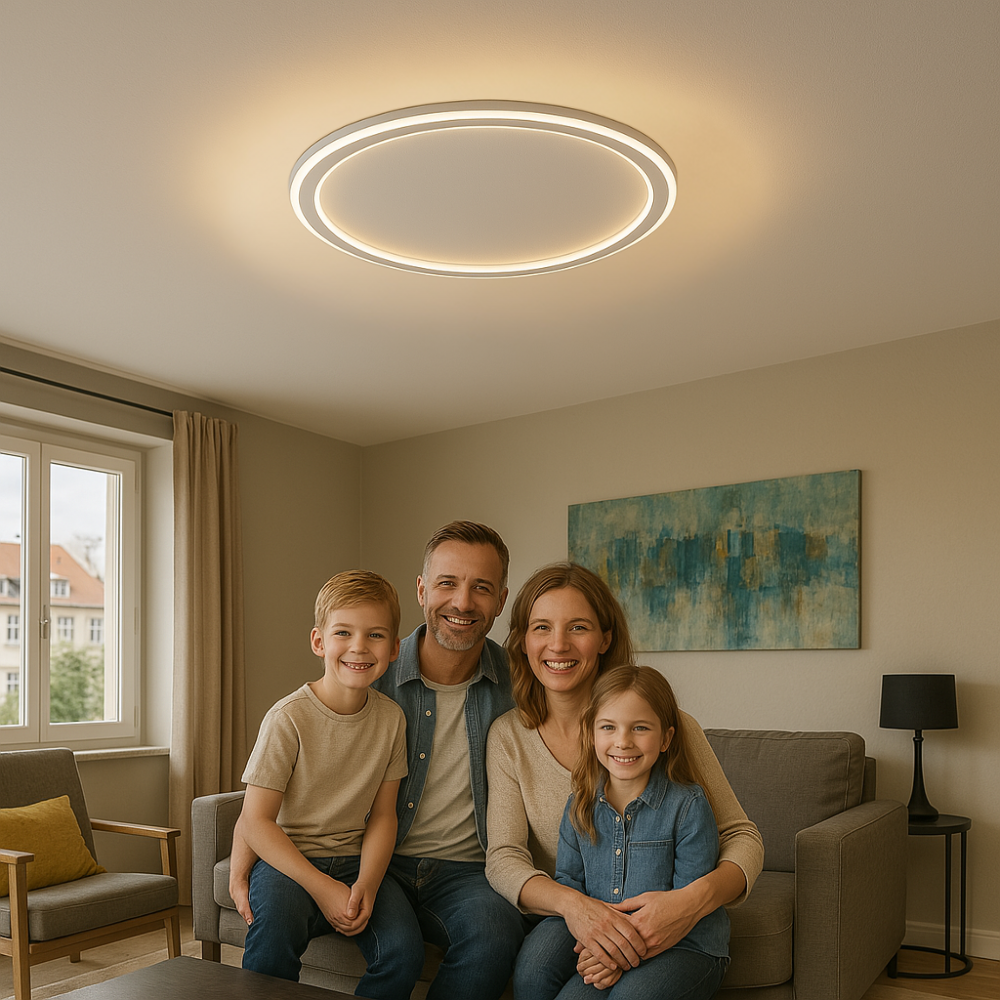 Dimbare LED Plafondlamp Rond Warm Wit 3000K Aluminium Acryl Woonkamer Eetkamer Gang Modern Minimalistisch Design