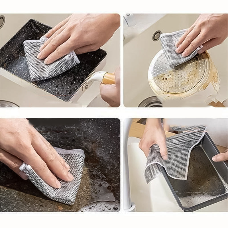 Schoonmaakdoek Metaal Multifunctioneel Krasvrij Afwasdoek Keuken Grill