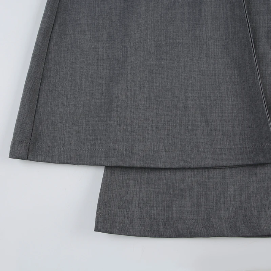 Elegante Broek Hoog Uitgesneden met Wijde Pijpen
