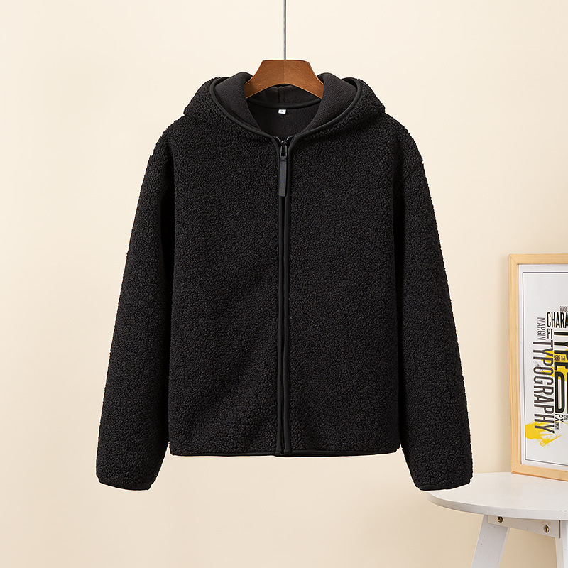 Vrouwelijke Fleece Vest met Capuchon Zacht Sherpa Jasje