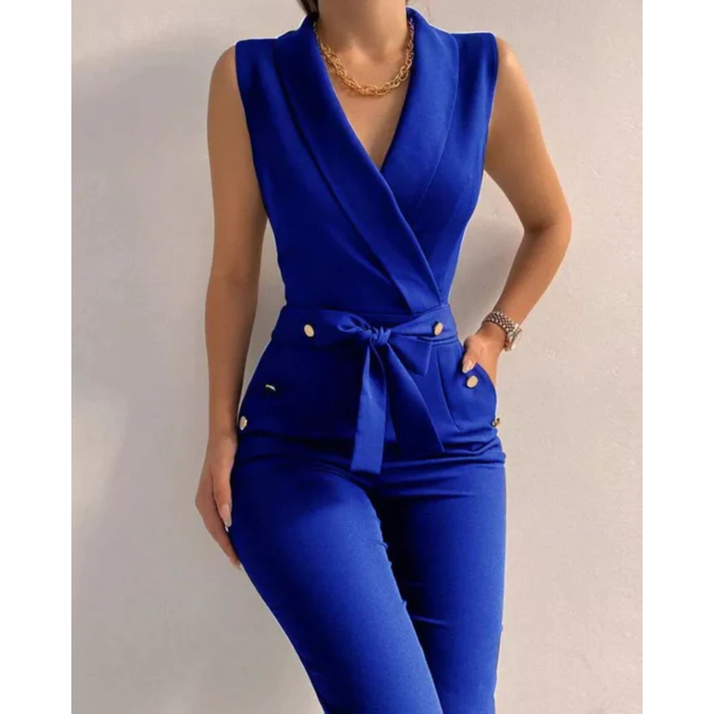 Mouwloze Jumpsuit Chic Comfortabele Zomerjurk