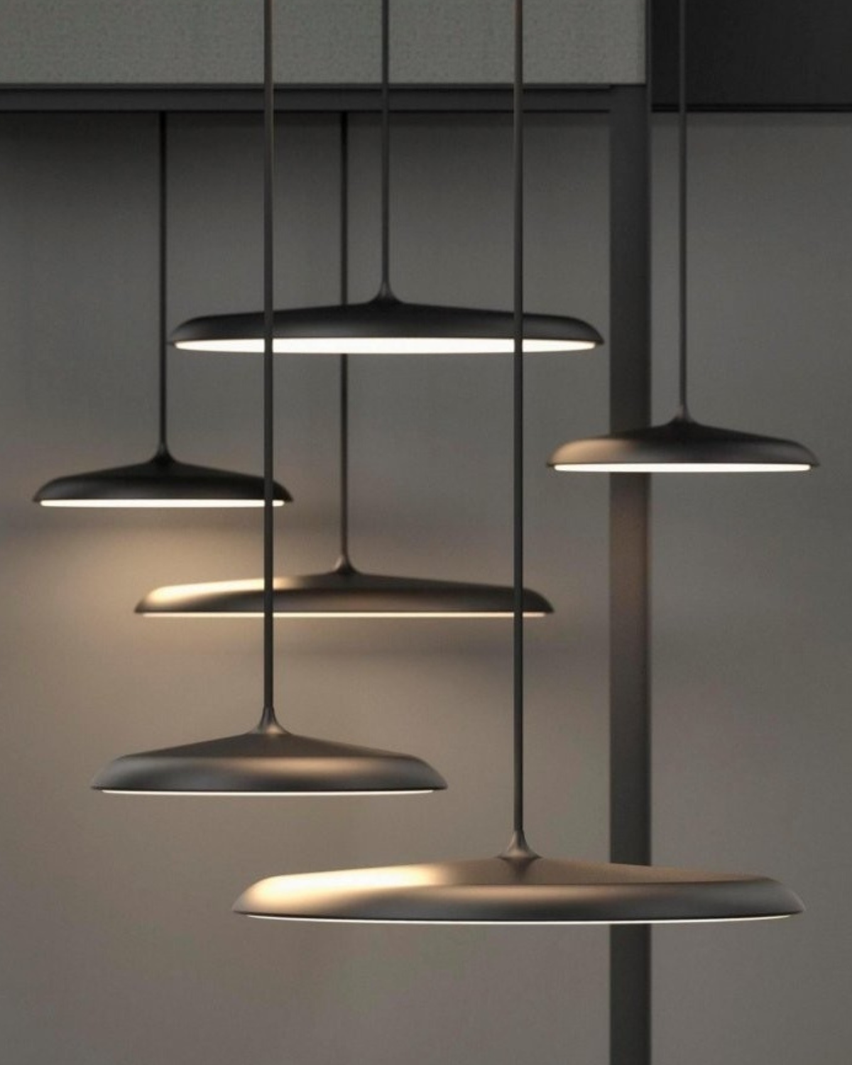 Ronde Hanglamp met Zachte Lichtverspreiding Zwart Grijs Groen Roze Wit Oranje ø25cm ø40cm Modern Scandinavisch Design voor Eetkamer Woonkamer Werkplek
