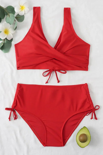 Zwarte Bikini Effen Strandkleding voor Vrouw