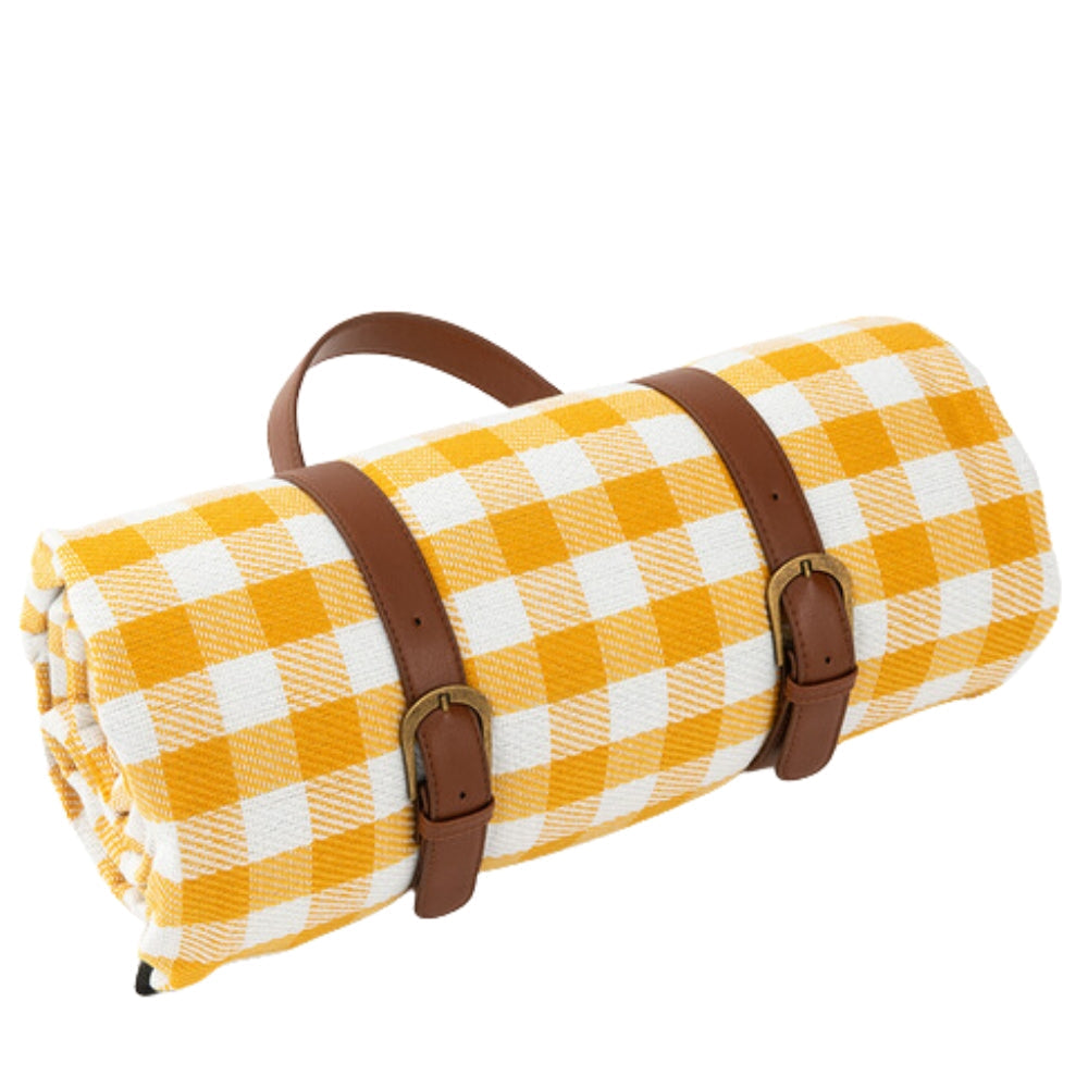 Waterdichte Opvouwbare Picknickkleed voor Buiten – Zachte Bovenzijde PEVA Onderzijde – Compact Draagbaar Strandkleed voor Picknick Camping Park