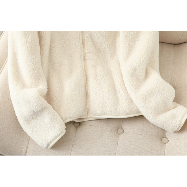 Sherpa Vest Zachte Hoge Kraag Ritssluiting Warm