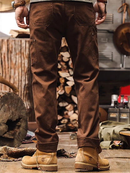 Heren Cargo Broek Straight Leg Utility Stijl