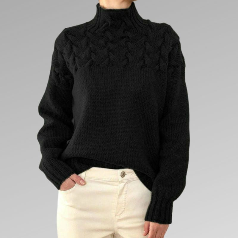 Dames Trui Warm Elegante Klassieke Coltrui - StudioMarella