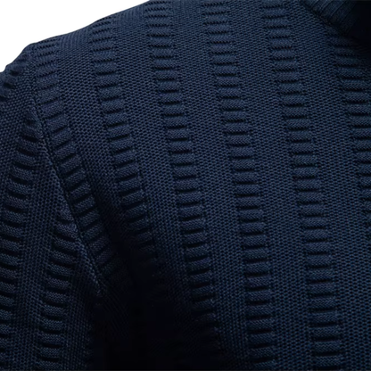 Heren Trui Katoen Quarter-Zip Met Textuur