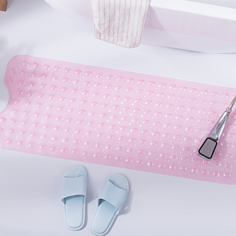 Antislip Badmat XL voor Douche en Bad – Extra Lange Veiligheidsbadmat met Zuignappen