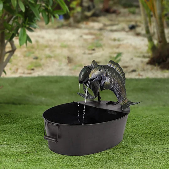 Waterfontein Dierfiguur Polyresin Met Pomp Tuin Terras Buiten