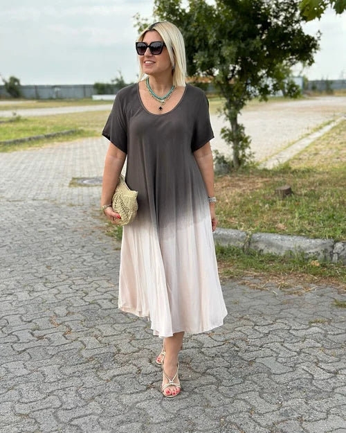 Elegante Jurk van Katoen voor Vrouw