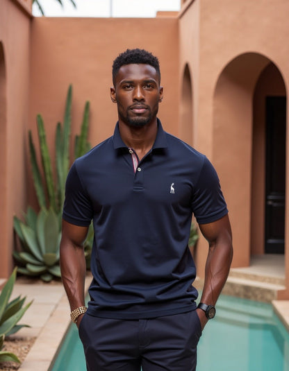 Polo Shirt Slim Fit met Contrasterende Kraag - StudioMarella